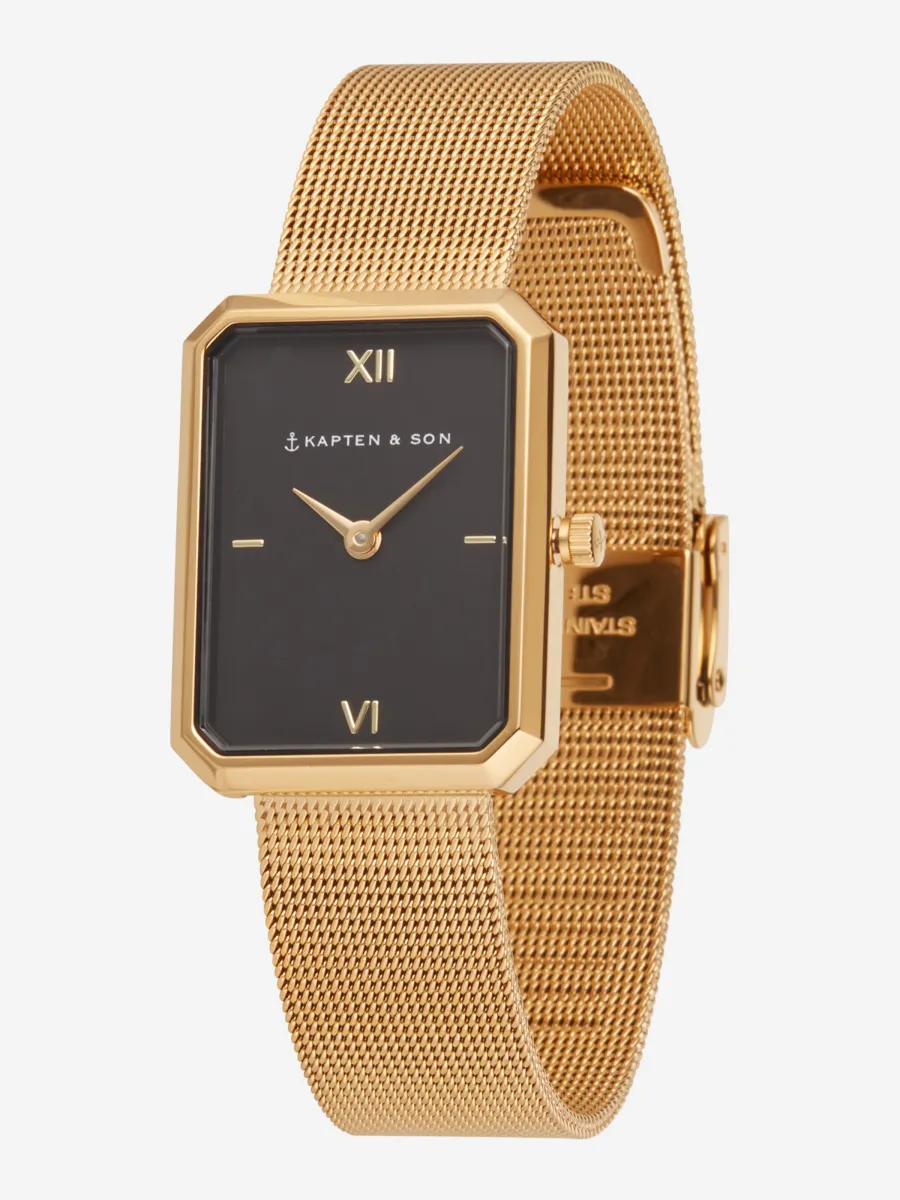 Αναλογικό ρολόι 'Grace Gold Mesh'