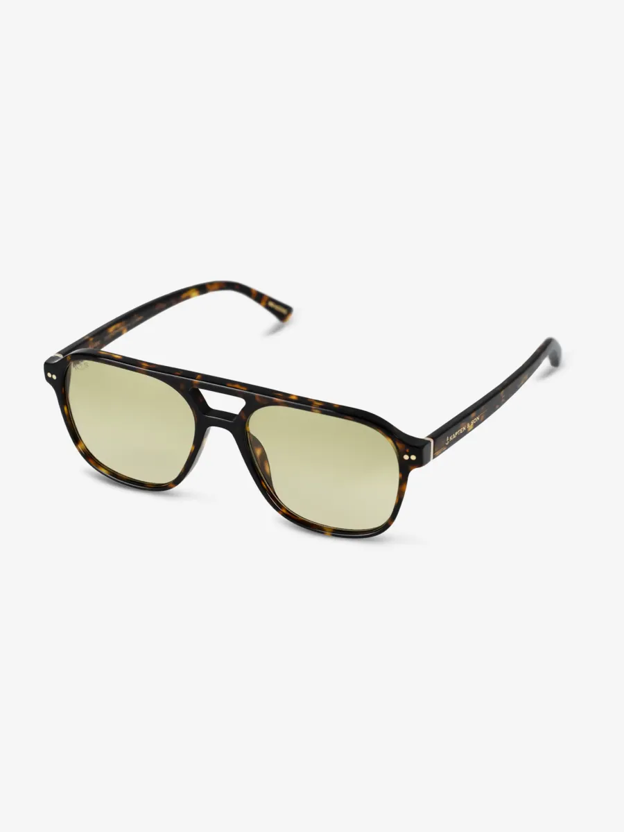 Γυαλιά ηλίου 'Zurich Oversize Dark Tortoise Green'