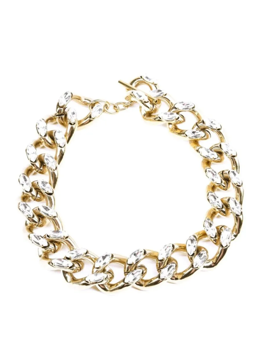 Addicted2 Αλυσίδα 'Uni collana placcata oro a catena con cristalli Swarovski'