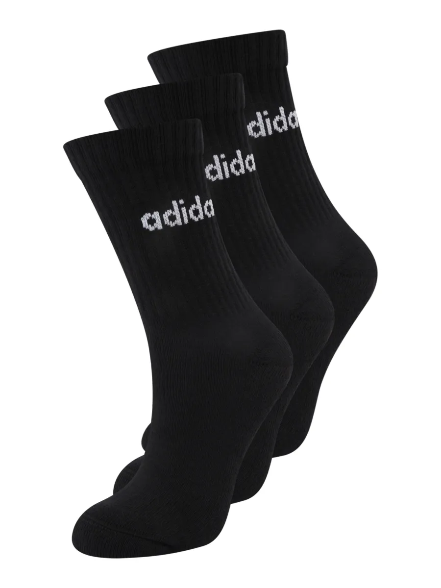 ADIDAS PERFORMANCE Αθλητικές κάλτσες 'Linear Crew Cushioned 3 Pairs'