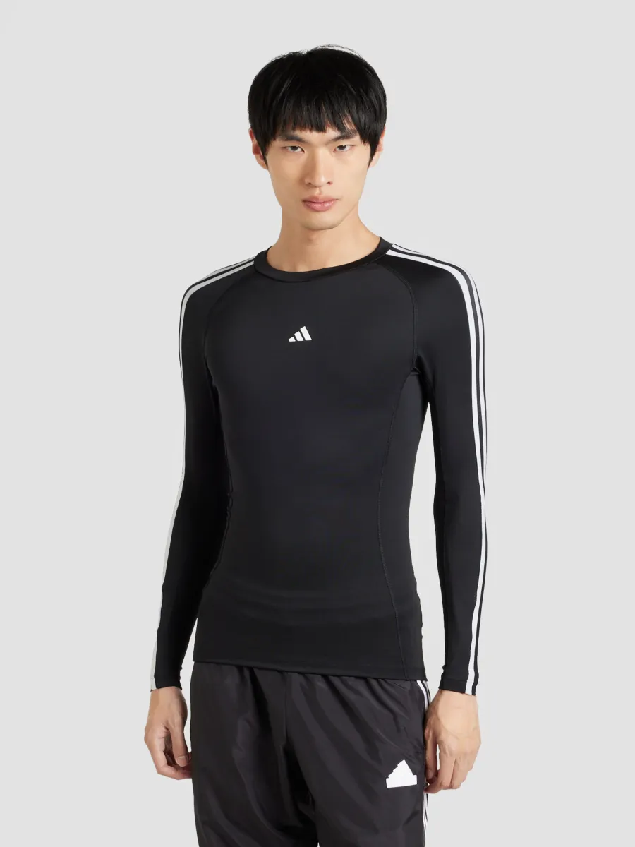 ADIDAS PERFORMANCE Λειτουργικό μπλουζάκι 'TECHFIT Compression Training 3-Stripes Long Sleeve'