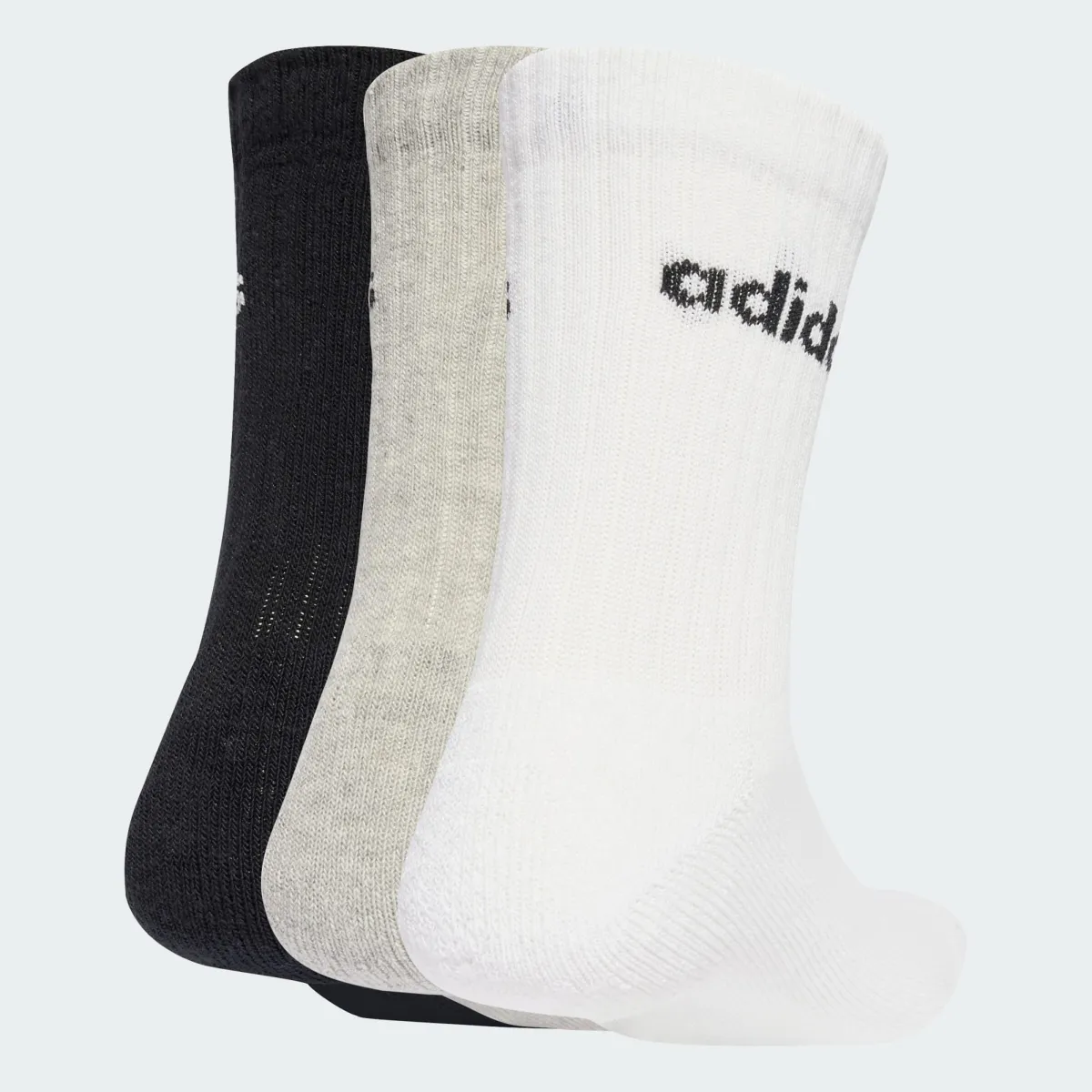 ADIDAS SPORTSWEAR Αθλητικές κάλτσες 'Linear Crew Cushioned 6 Pair Pack'