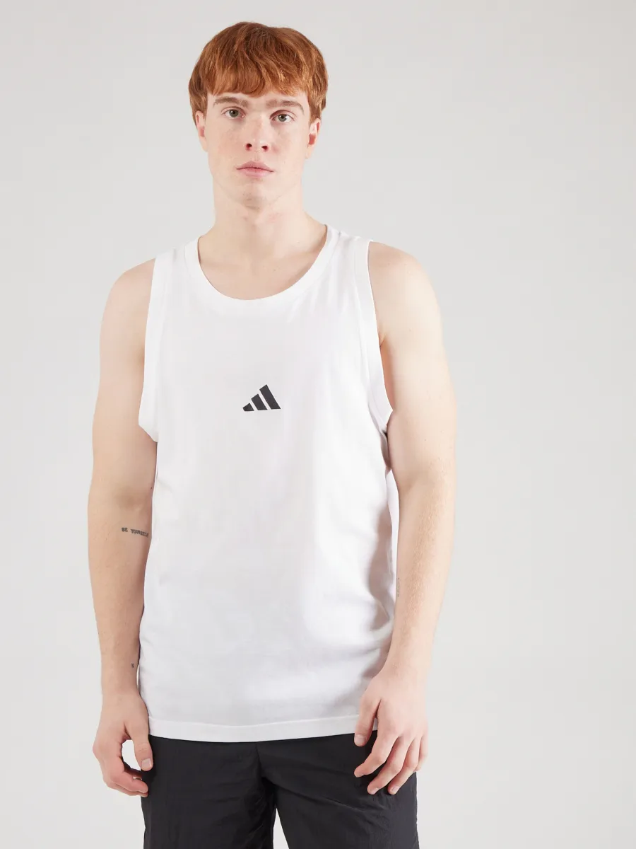 ADIDAS SPORTSWEAR Λειτουργικό μπλουζάκι 'ESSENTIALS SMALL LOGO SINGLE JERSEY TANK'