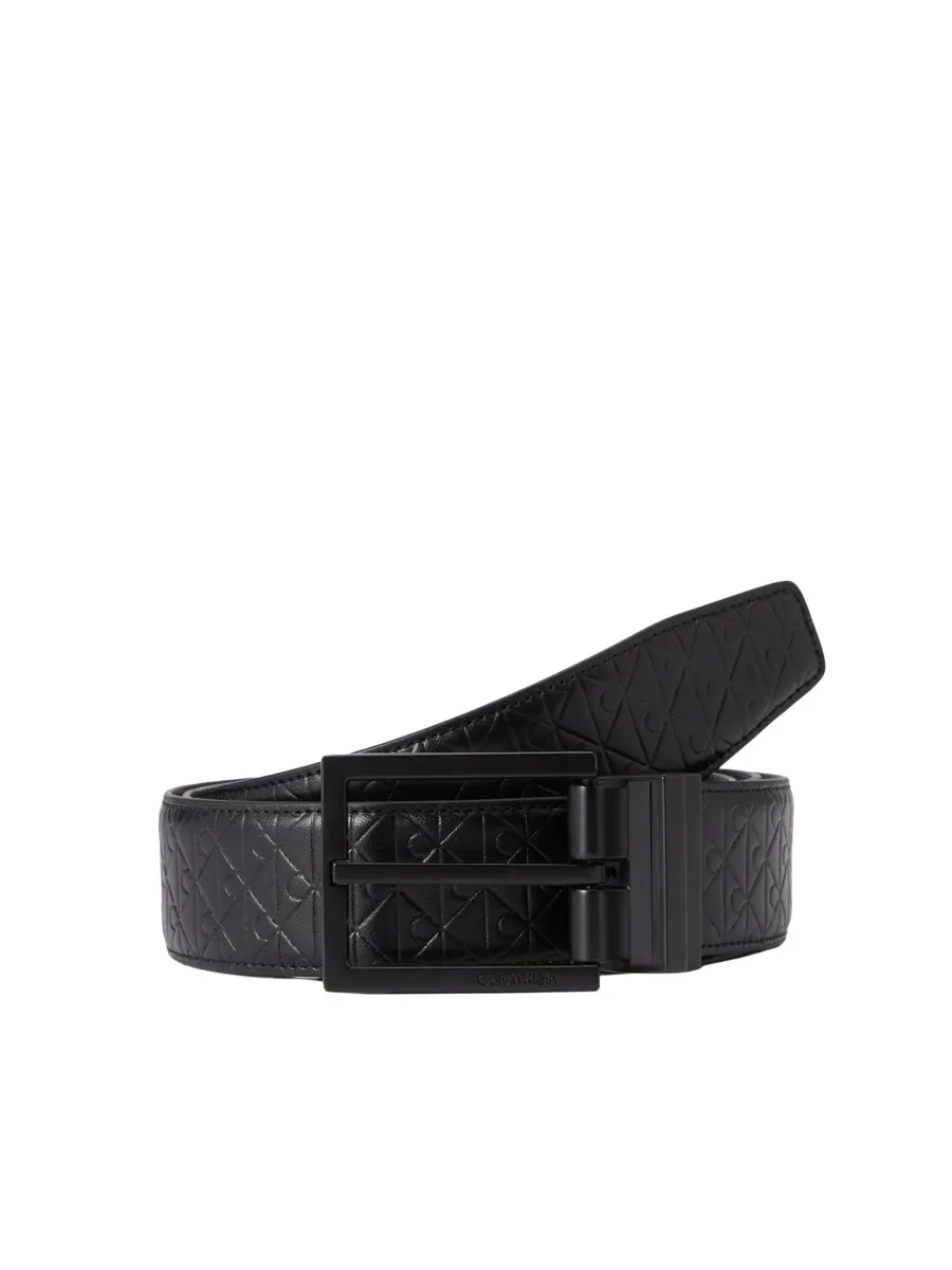 Calvin Klein Ζώνη 'Emblem Print Buckle'