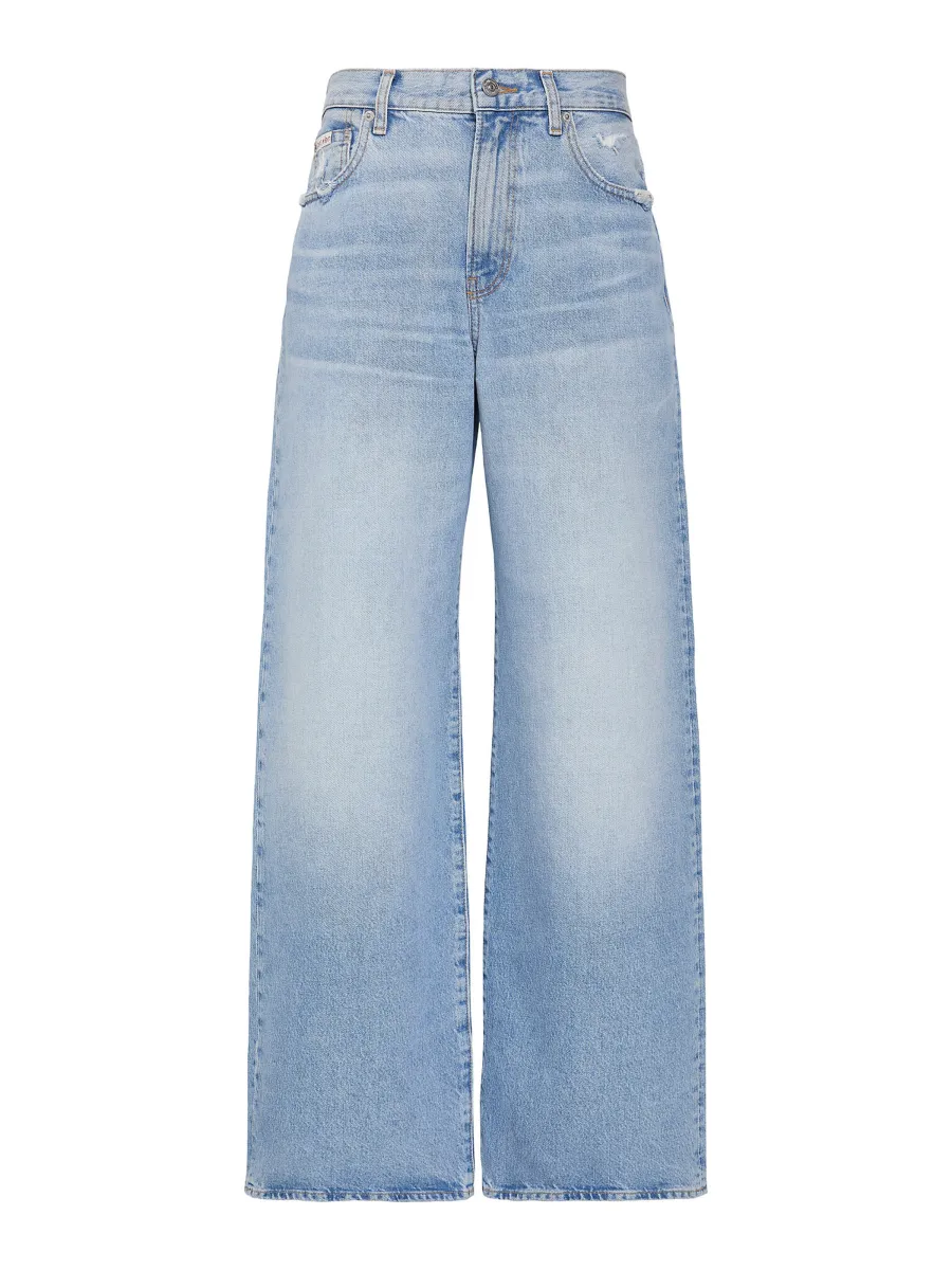 Calvin Klein Jeans Τζιν 'Faded Distressed Wide Leg'