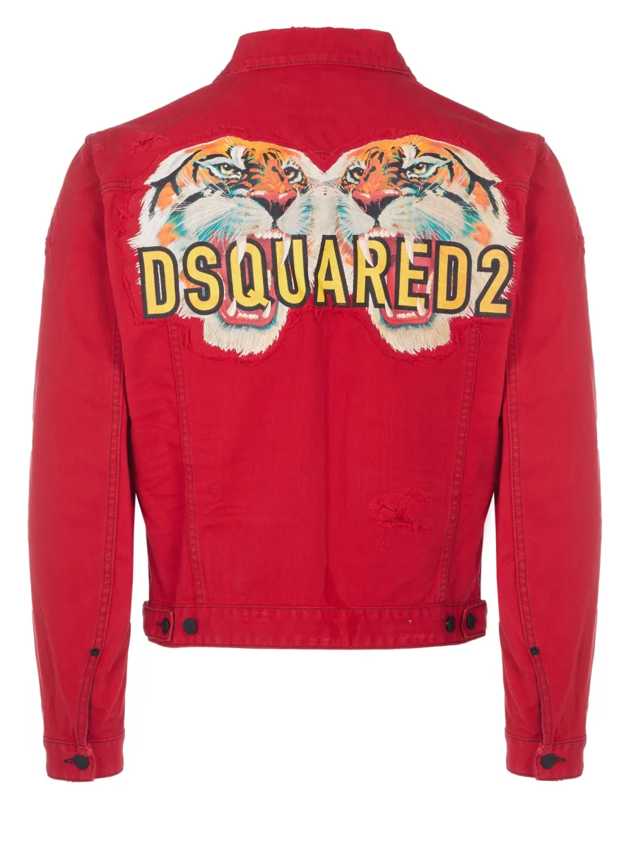 DS2 Φθινοπωρινό και ανοιξιάτικο μπουφάν 'Dsquared2 Jacke Dan rot'