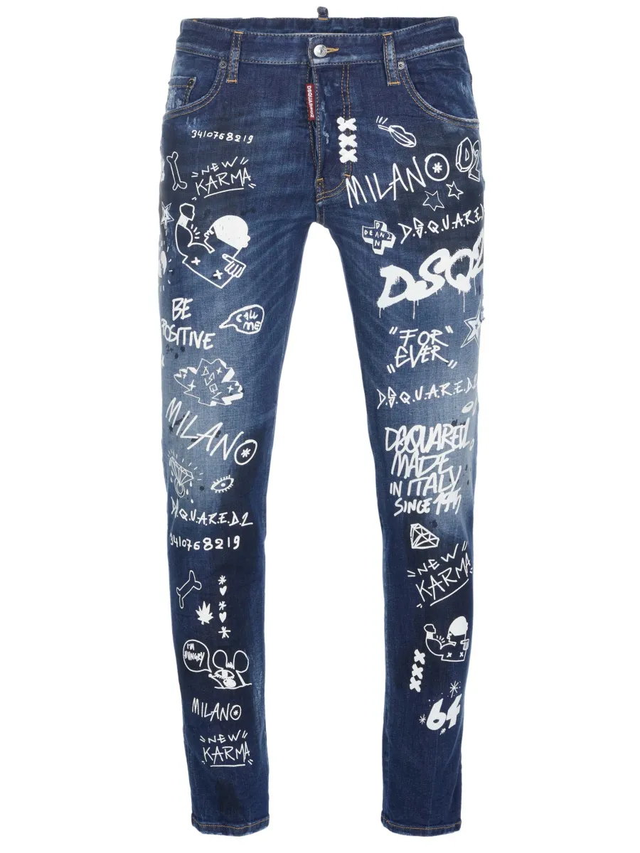 DS2 Τζιν 'Dsquared2 Skater Jeans blau'