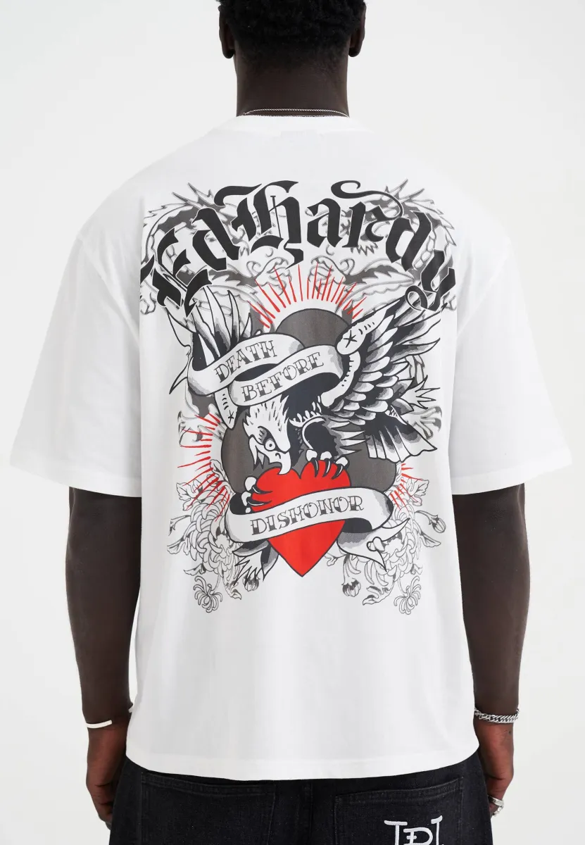 Ed Hardy Μπλουζάκι 'Death Before Dishonor Eagle'
