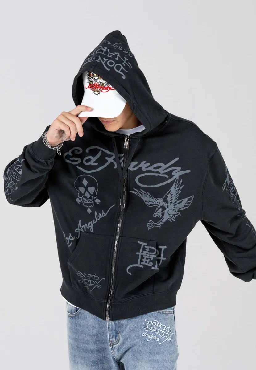 Ed Hardy Ζακέτα φούτερ 'Death-Before'