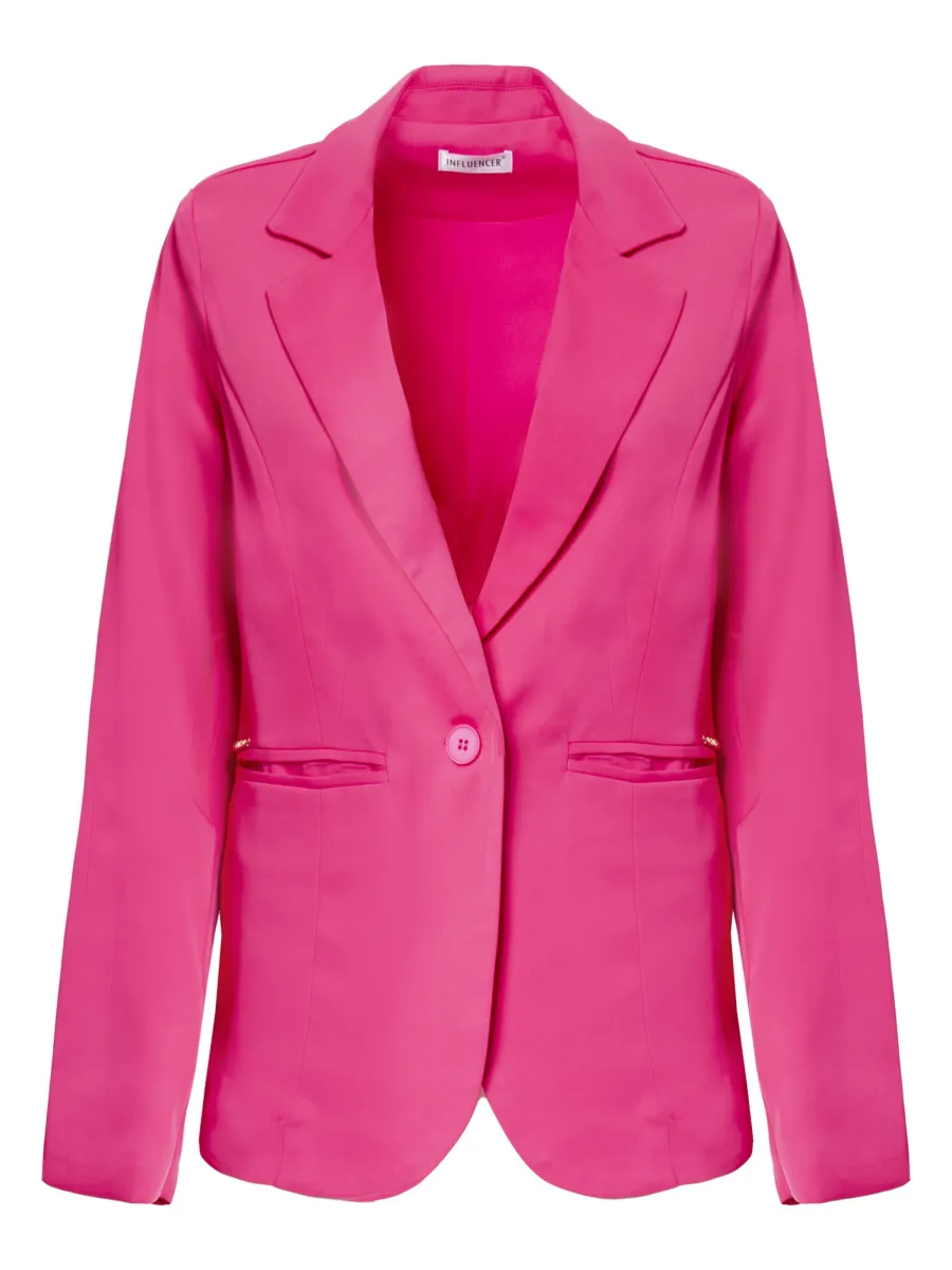 Influencer Μπλέιζερ ' Lapel collar blazer '