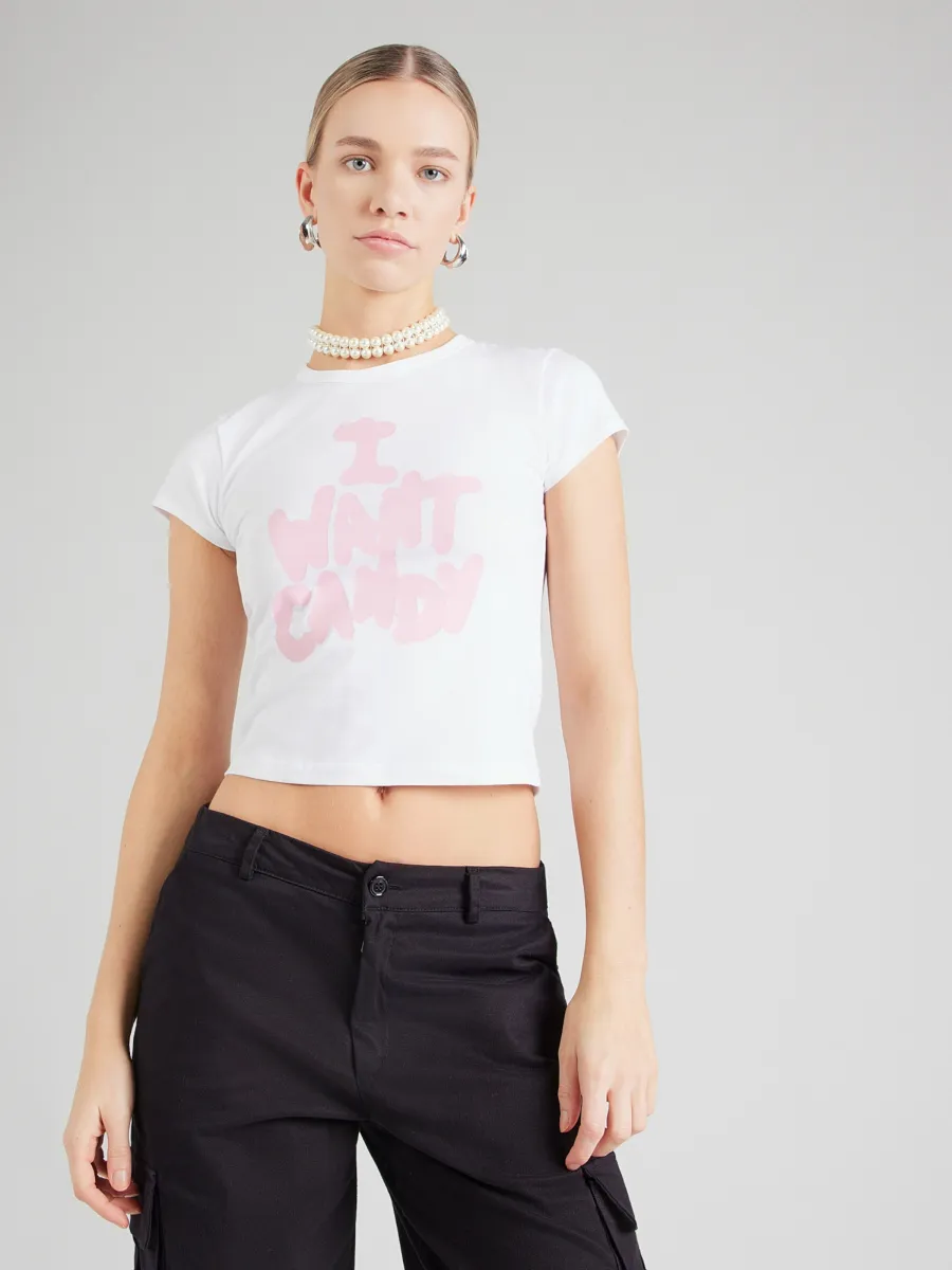 Juicy Couture Μπλουζάκι 'I WANT CANDY'