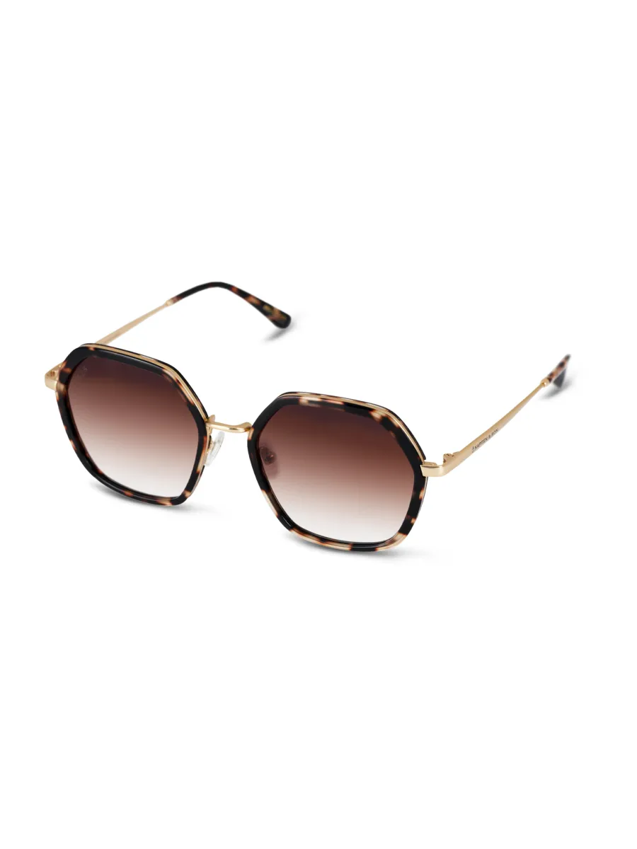Kapten & Son Γυαλιά ηλίου 'Amsterdam Edge Umber Tortoise Brown'