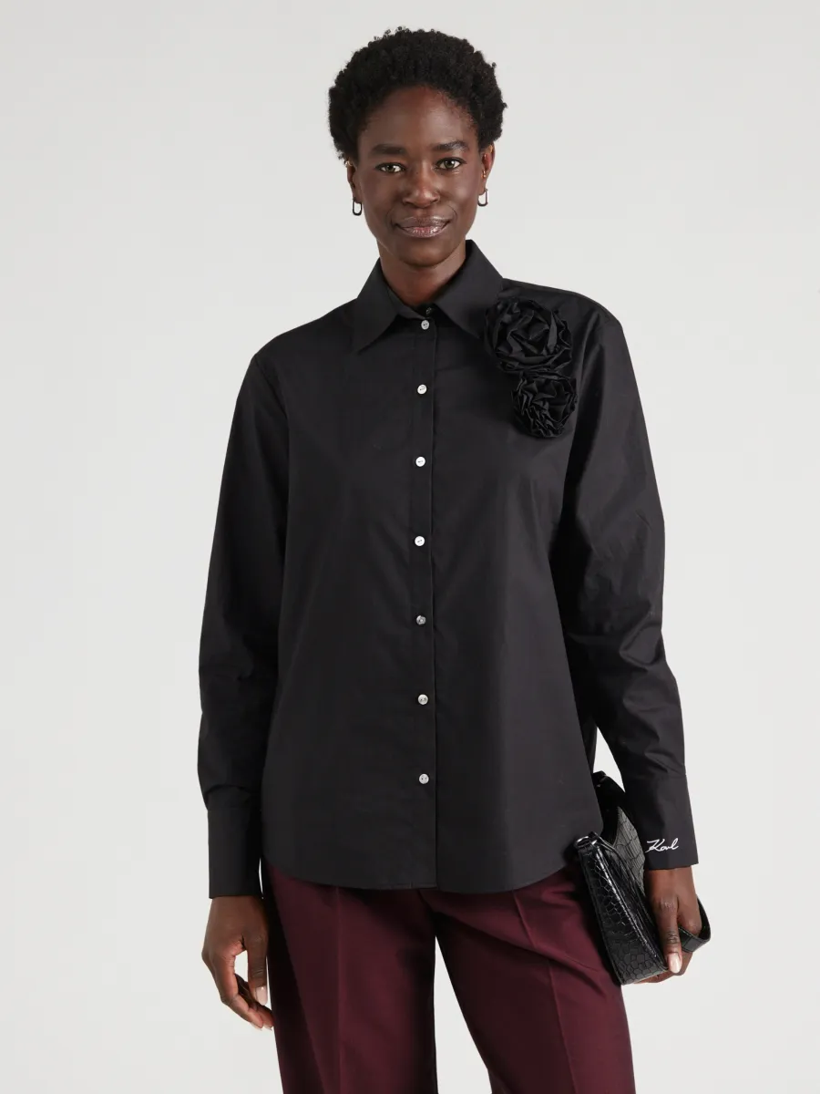 Karl Lagerfeld Μπλούζα 'FLOWER POPLIN'