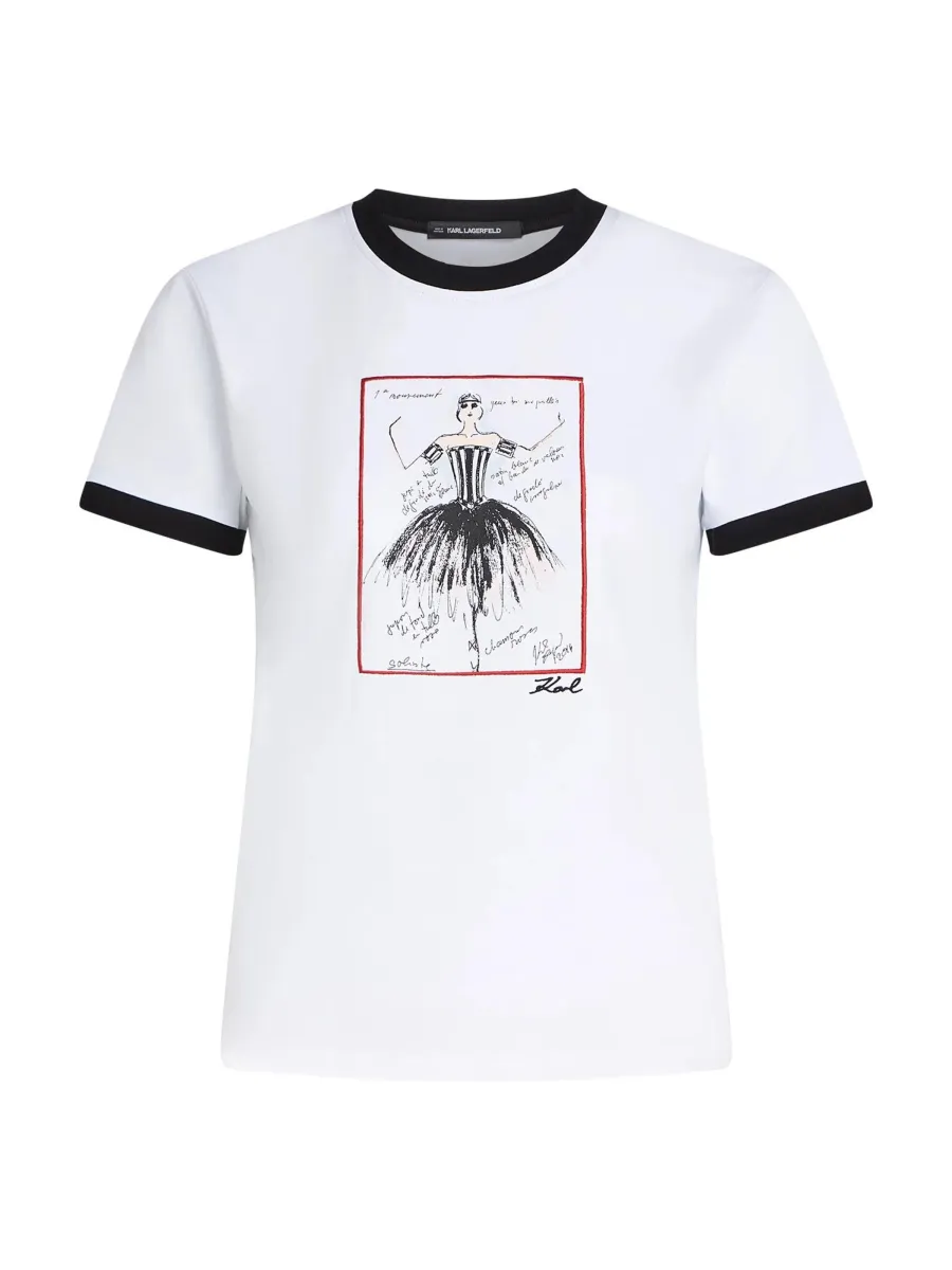 Karl Lagerfeld Μπλουζάκι 'Le ballet'