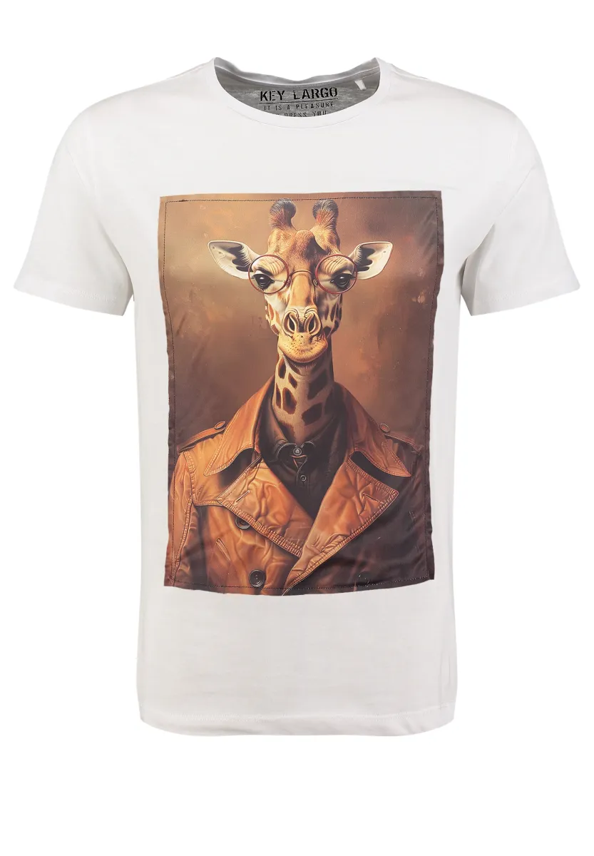 Key Largo Μπλουζάκι ' SMART GIRAFFE '
