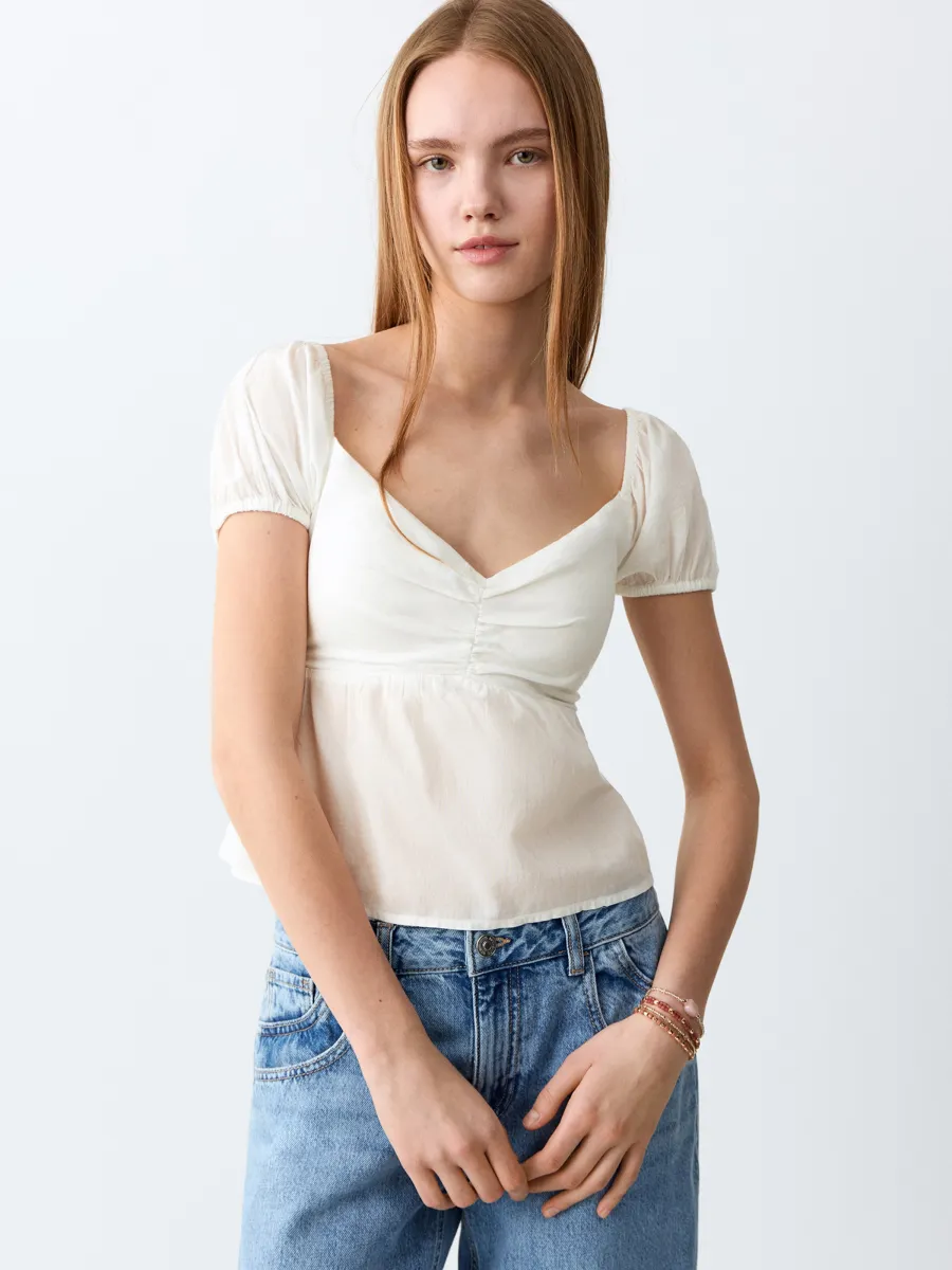 MANGO TEEN Μπλουζάκι 'TROIA'