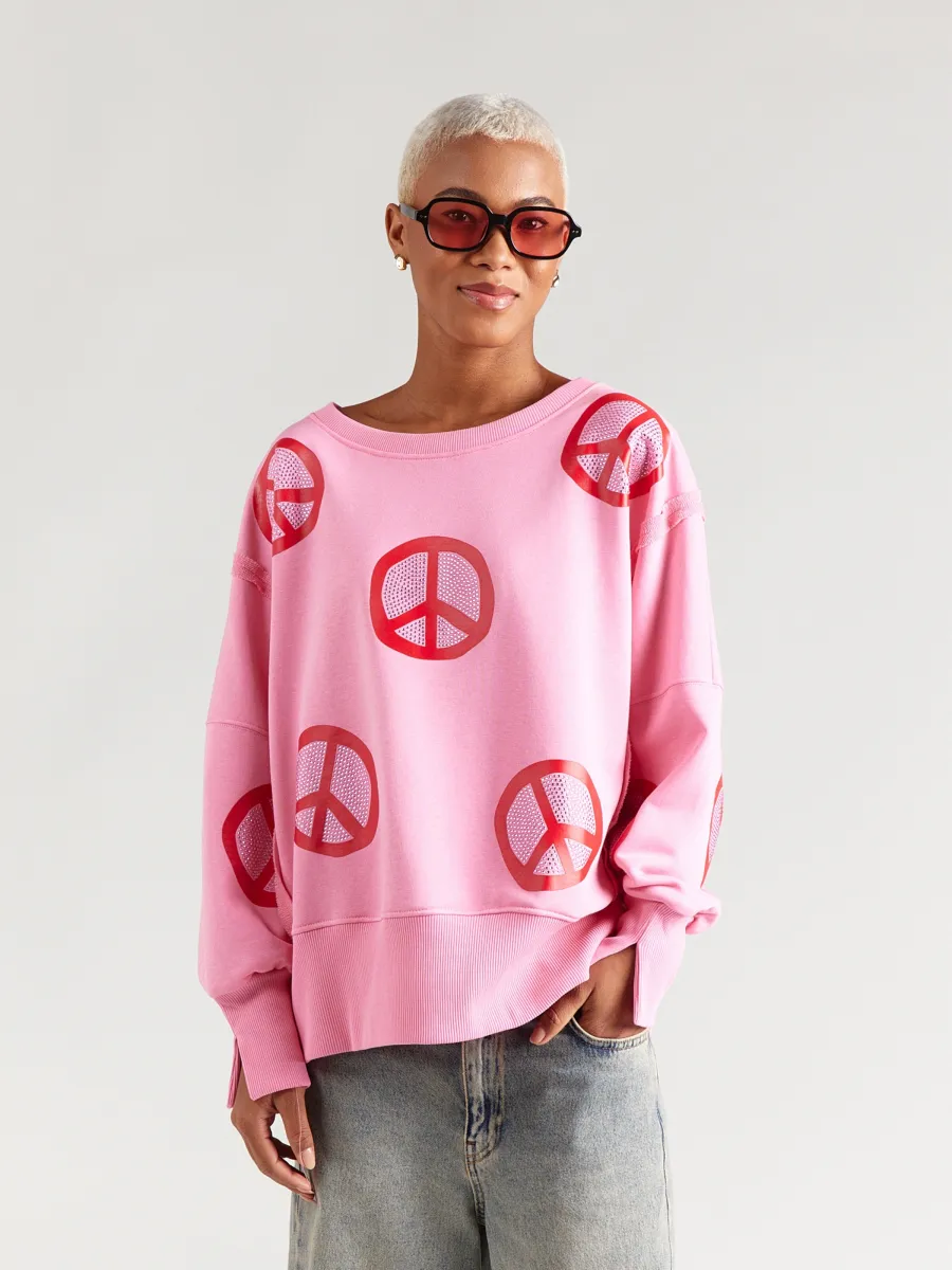 miss goodlife Μπλούζα φούτερ 'Peace'