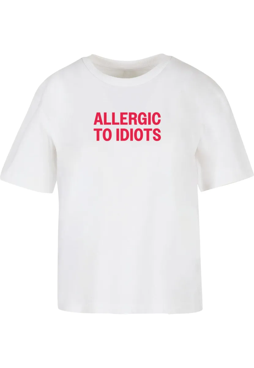 Miss Tee Μπλουζάκι 'Allergic To Idiots'