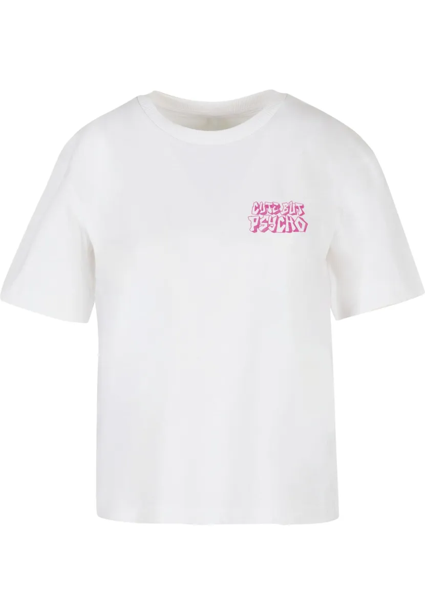 Miss Tee Μπλουζάκι 'Cute But Psycho'