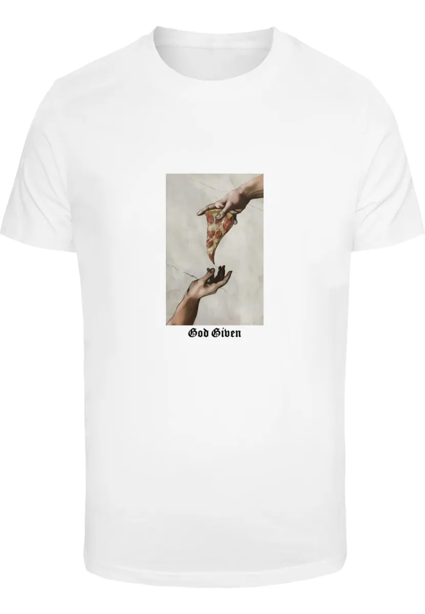 Mister Tee Μπλουζάκι 'God Given Pizza'