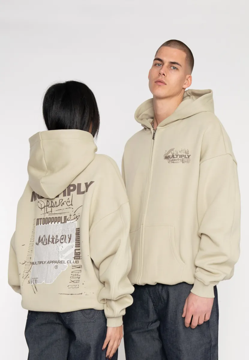 Multiply Apparel Ζακέτα φούτερ 'BULLETIN'