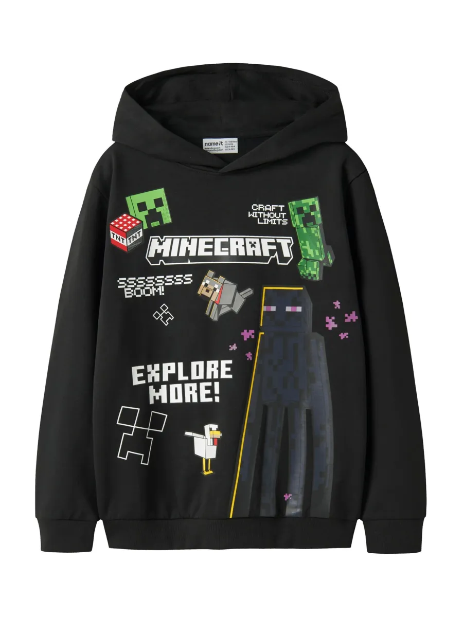 NAME IT Μπλούζα φούτερ 'NKMJu Minecraft'