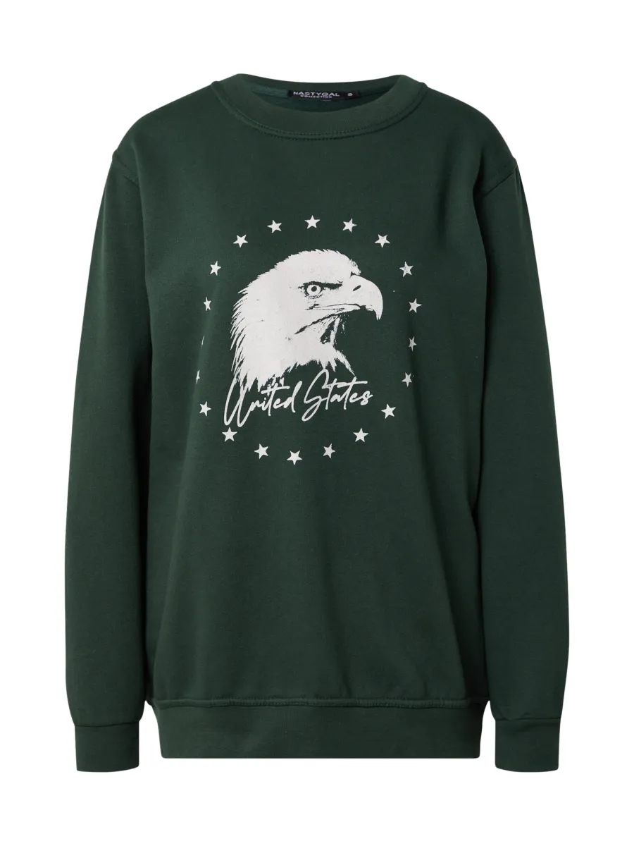 Nasty Gal Μπλούζα φούτερ 'United States'
