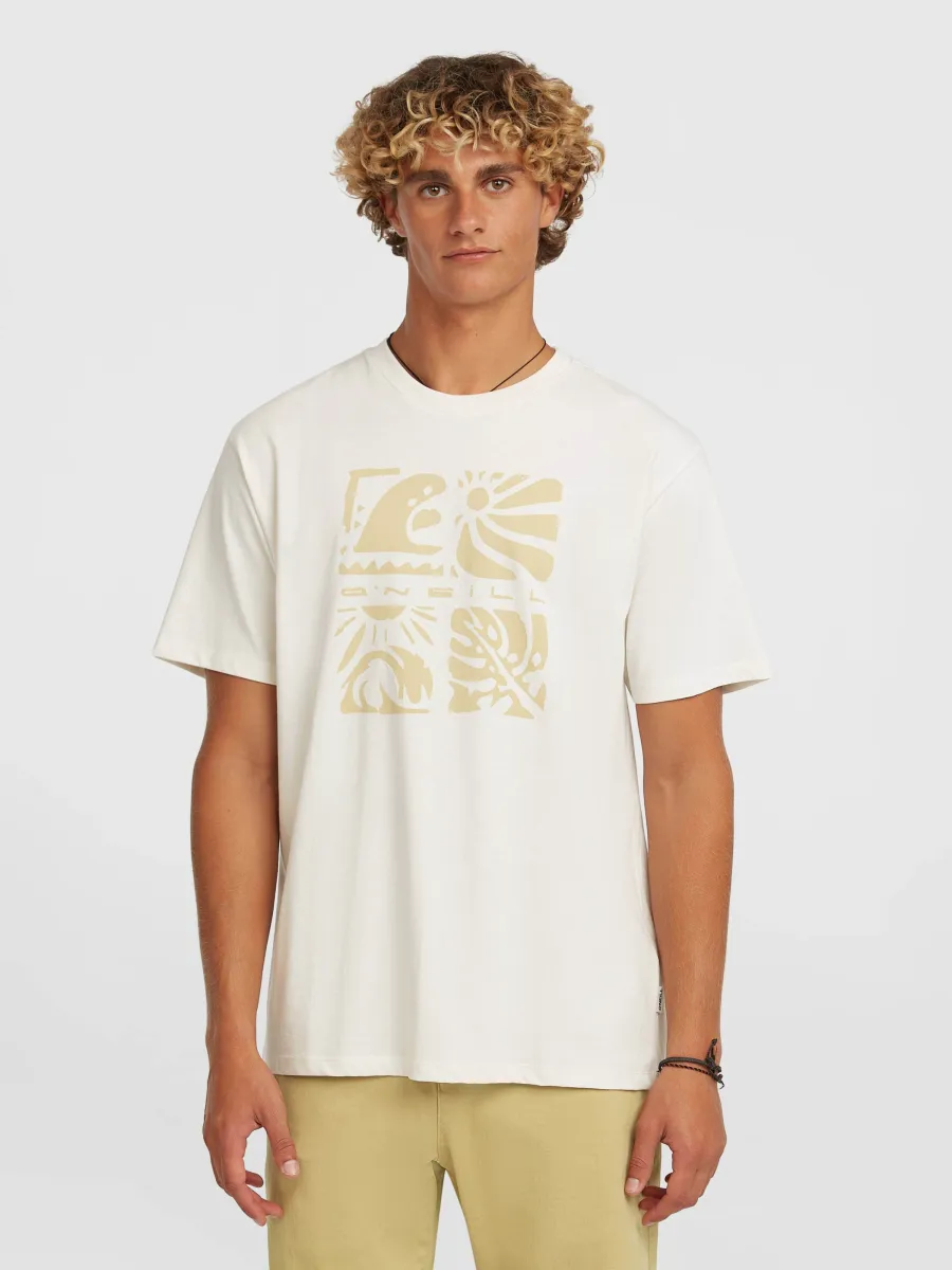 O'NEILL Μπλουζάκι 'Melange Front Print'