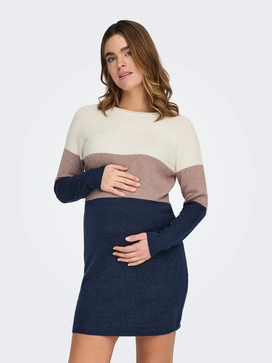 Only Maternity Πλεκτό φόρεμα 'OLMLillo'