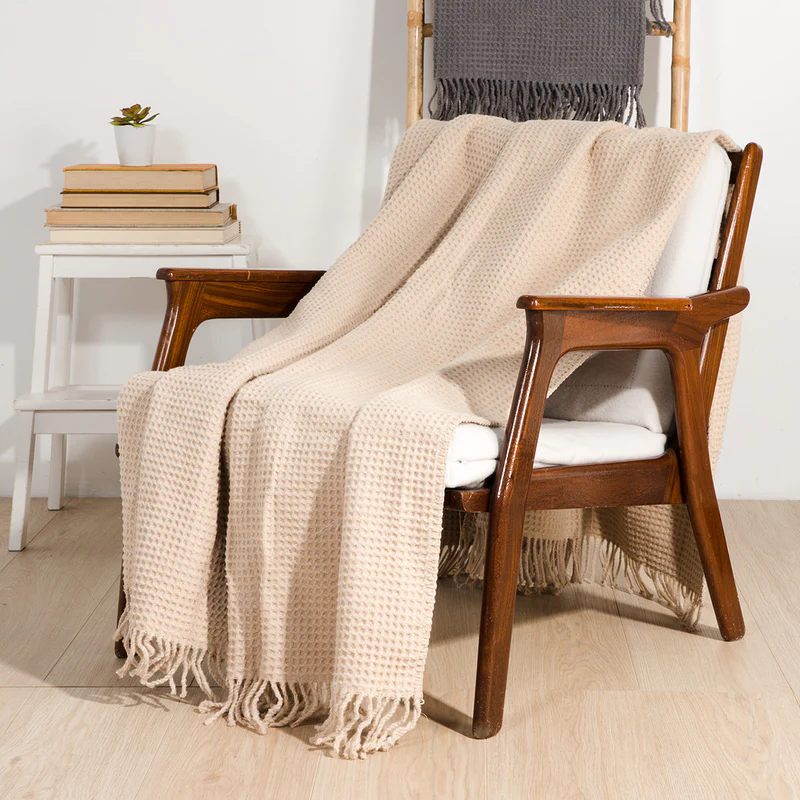 ΡΙΧΤΑΡΙ ΚΡΕΒΑΤΙΟΥ-ΠΟΛΥΘΡΟΝΑΣ ΠΙΚΕ BEIGE 140X180ΕΚ.