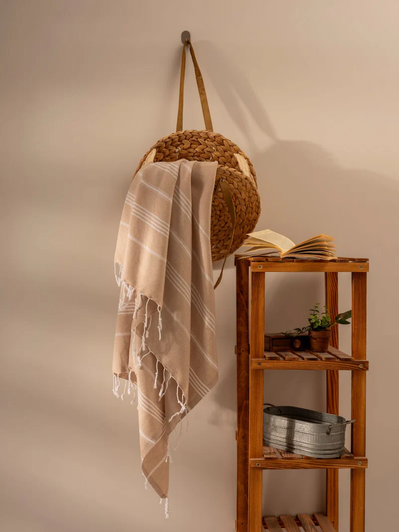 Towel - Pareo Beige 90x180cm.