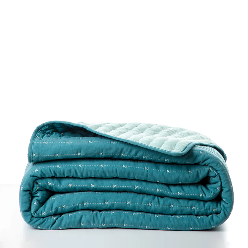 Bamboo Faded Denim Super Double Blanket 220x240cm.