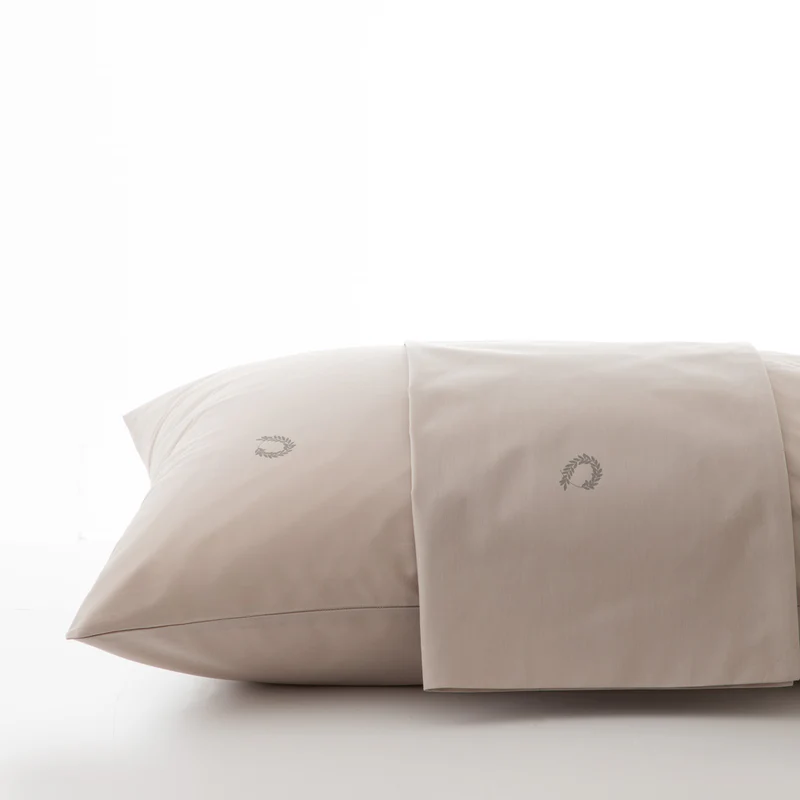 Ζεύγος Μαξιλαροθήκες Αναδίπλωσης 50x75 εκ. Percale 200TC Pumice Stone