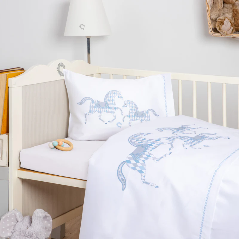 Duvet cover Bebe AERO Butterflies Rose Smoke Set of 2 pcs