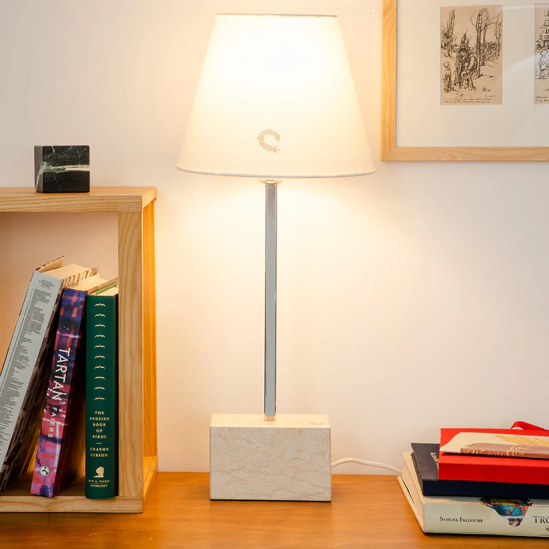 Attic lamp White-Pink 55cm.