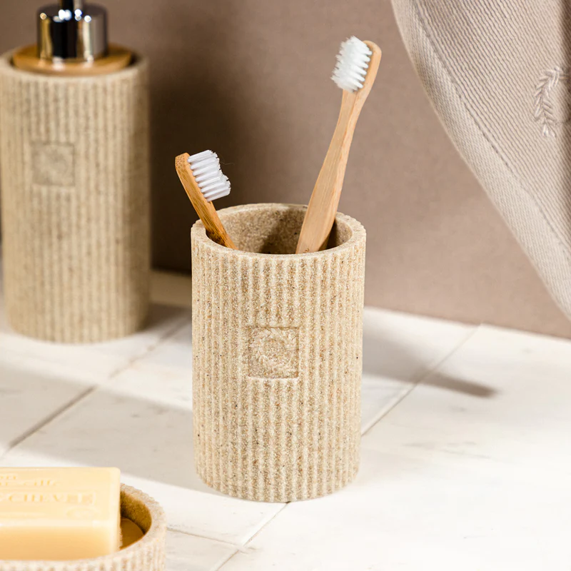 Ποτήρι Οδοντόβουρτσας Bamboo Light Khaki