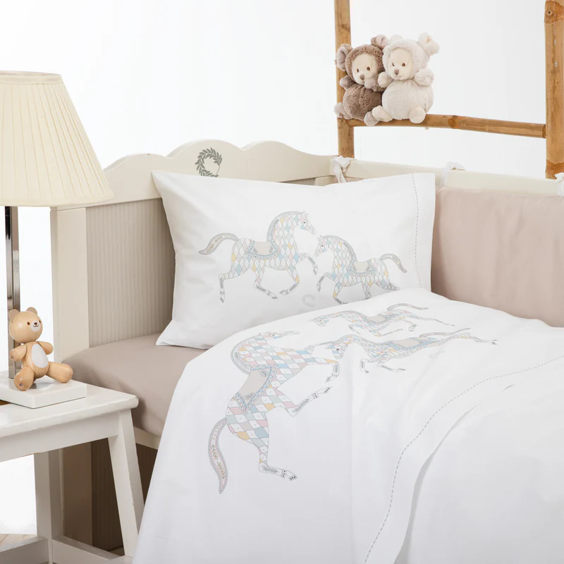 Duvet cover Bebe AERO Butterflies Rose Smoke Set of 2 pcs