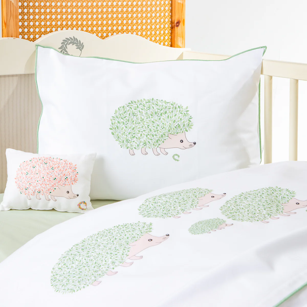 Σετ Σεντόνια Bebe Σκατζόχοιρος Frosted Mint 120x180