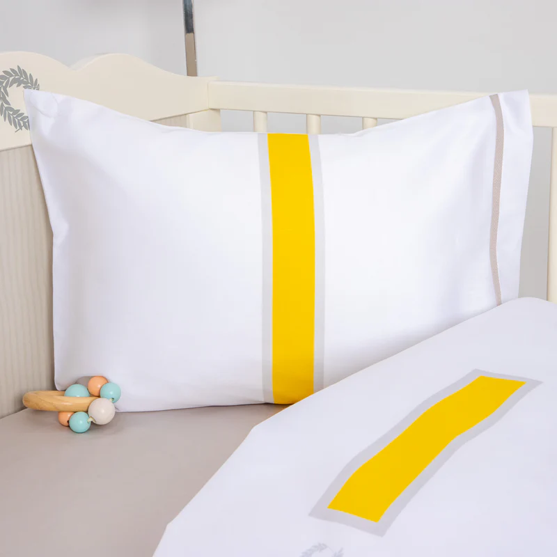Sheets Bebe Athens Lined Yellow Set of 3 pcs 120x170cm.
