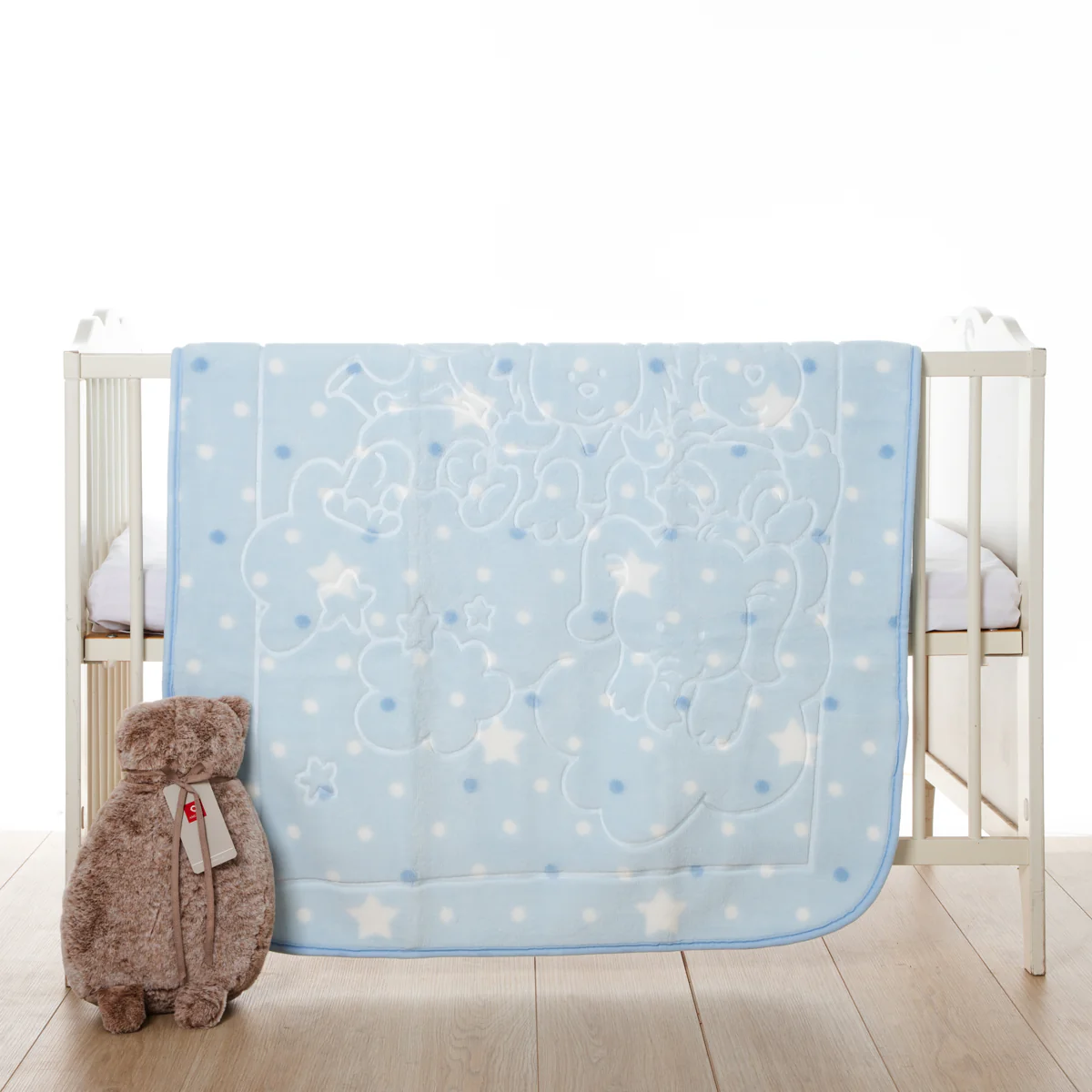 Κουβέρτα Bebe Soft Vison 100x120cm Friends Light Blue