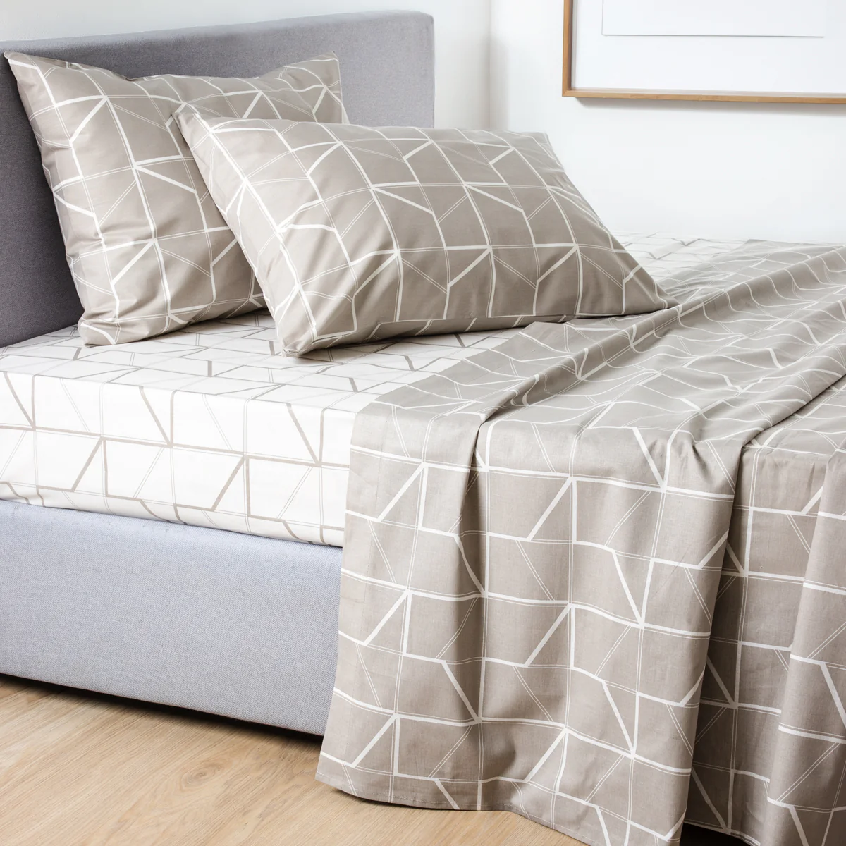 Σετ Σεντόνια Υπέρδιπλα Comfort 240x270 Geometric