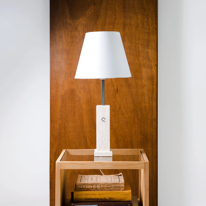 Lamp Delos White-gold 58cm.