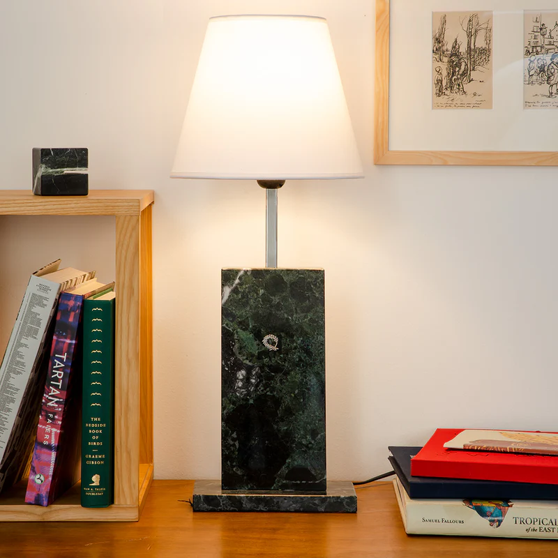 Delphi Green lamp 58cm.