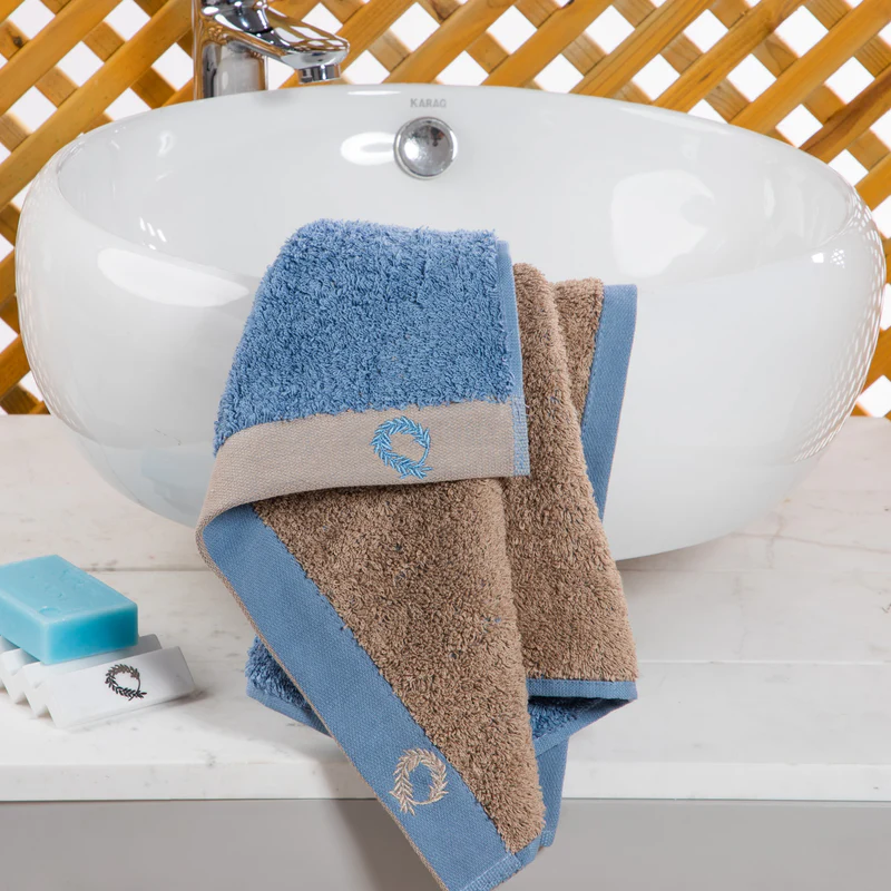Hand Towel Double Face Denim-Grey 40x60cm.