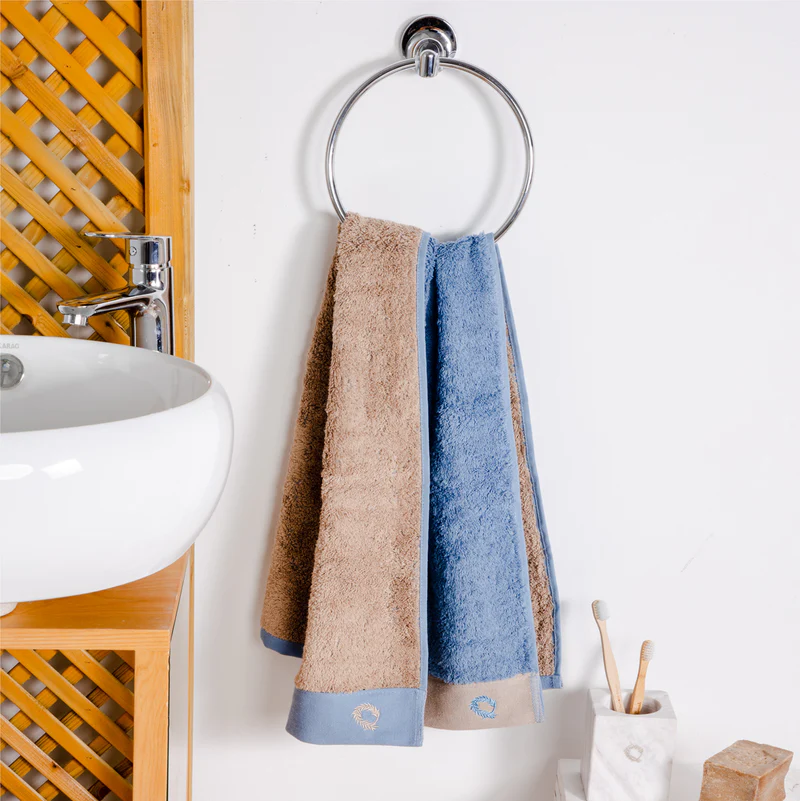 Face Towel Double Face Denim-Grey 50x100cm.