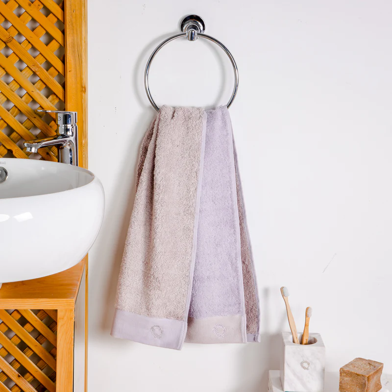 Face Towel Double Face Lilac-Grey 50x100cm.