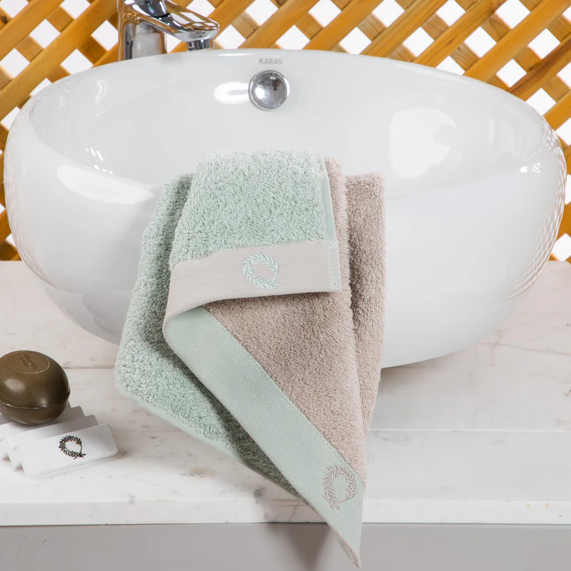 Hand Towel Double Face Sea Foam-Grey 40x60cm.