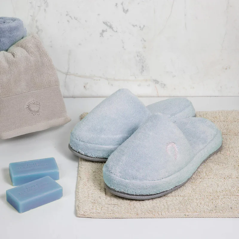 Pair of Garland Demin Bath Slippers