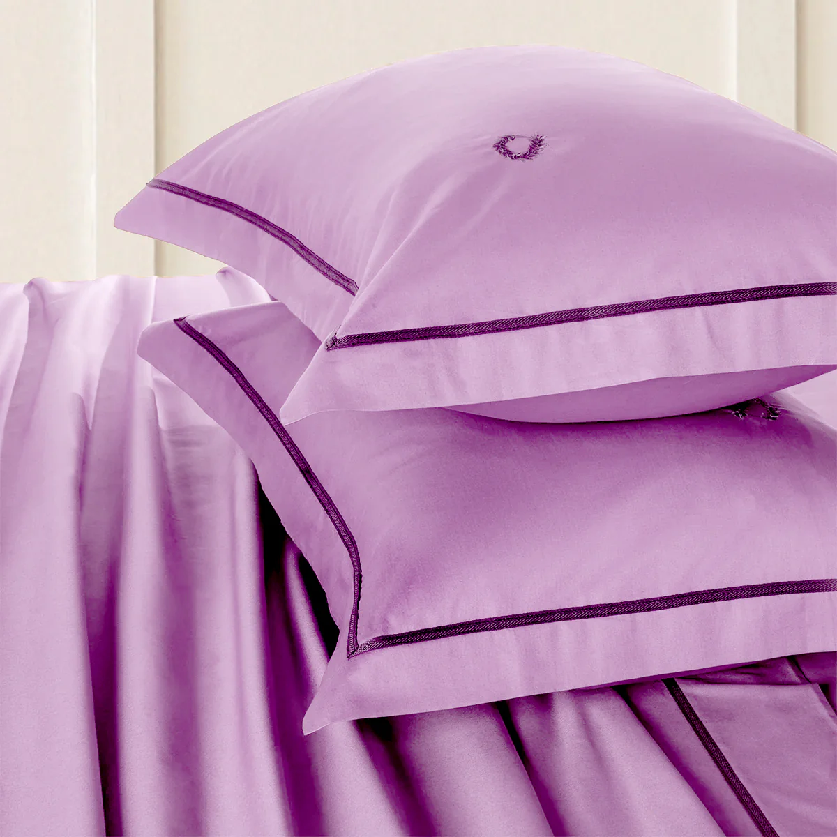 Σετ Σεντόνια Υπέρδιπλα Hotel Line 240x260 Lila/Purple