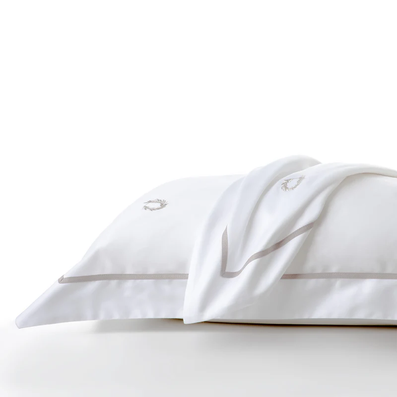 Ζεύγος Μαξιλαροθήκες Hotel Line 50x75 White - Grey